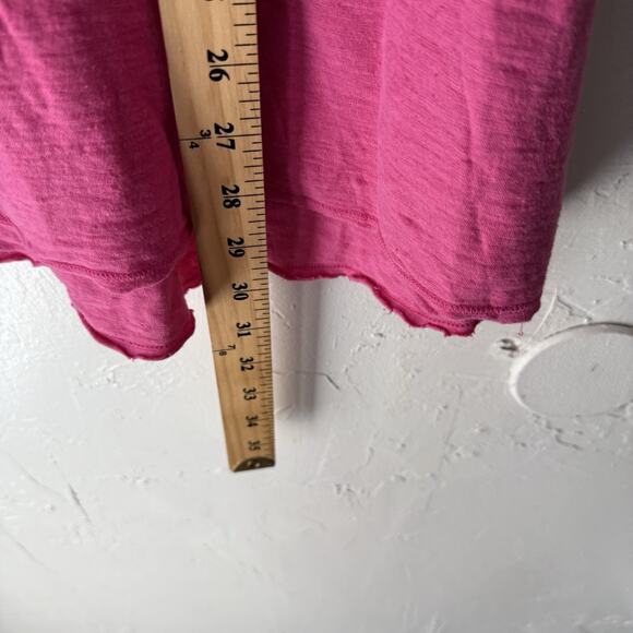 Cut Loose Women's Small Oversized Pink Cotton Short Sleeve Shirt Lightweight - Picture 8 of 8